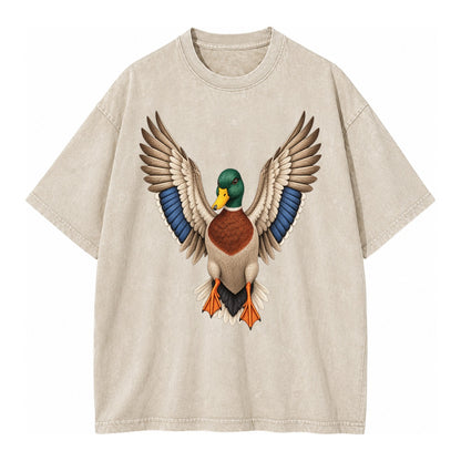 Mallard Majesty Vintage T-shirt – Off White