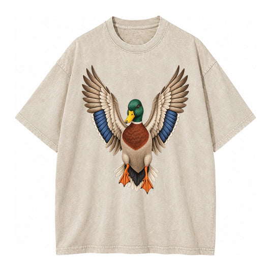 Mallard Majesty Vintage T-shirt – Off White
