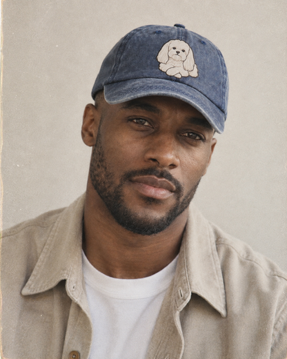 Model wearing the cap