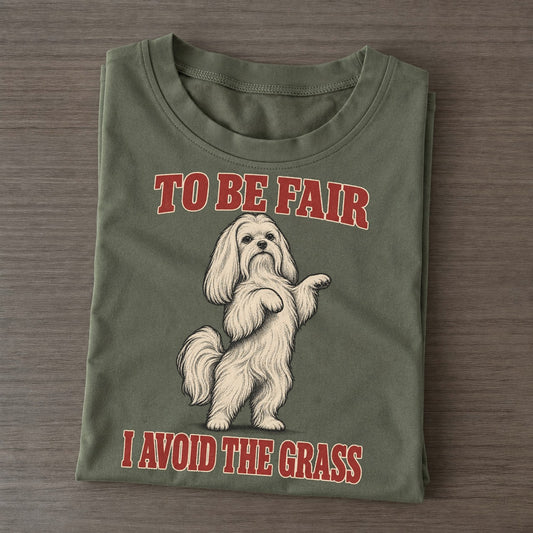 Maltese Dog Declarations Classic T-shirt – Army Green