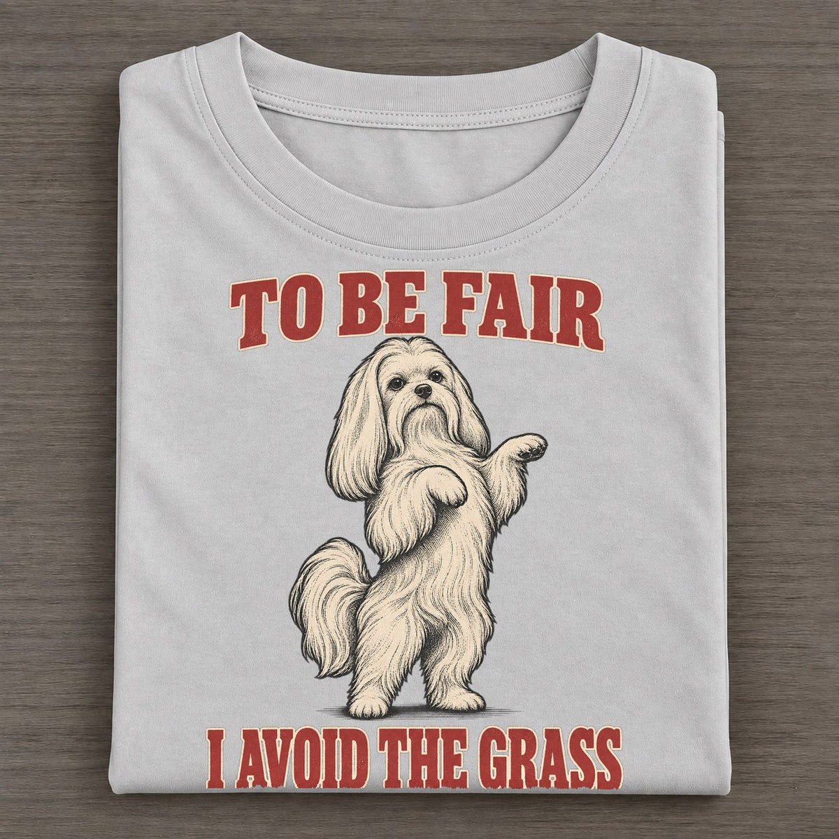 Maltese Dog Declarations Classic T-shirt – Grey