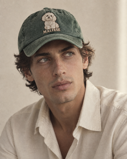 Model wearing the cap