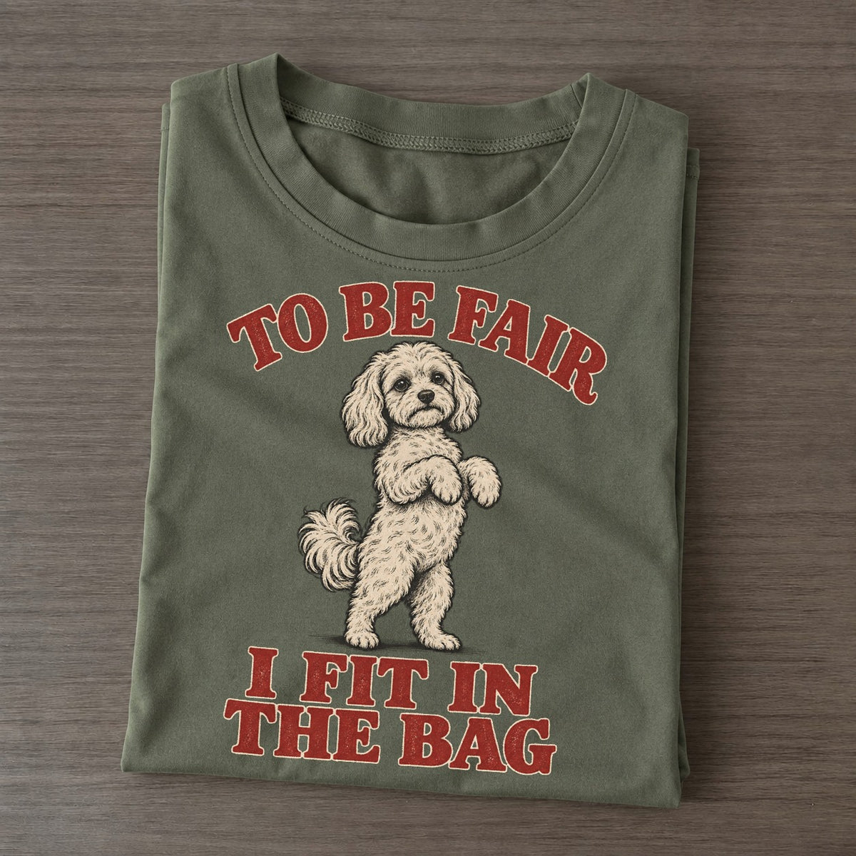 Maltipoo Dog Declarations Classic T-shirt – Army Green