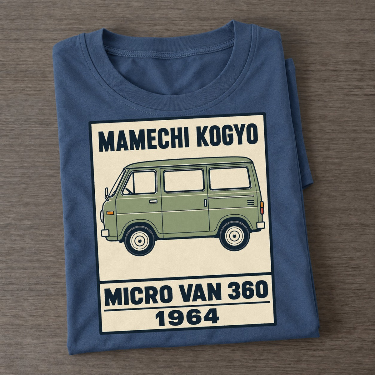 Mamechi Van Showa Speed Plates Classic T-shirt – Twilight Navy