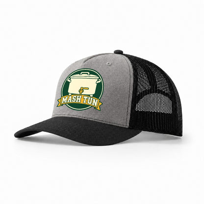 Mash Tun Plate Trucker Hat – Grey Black
