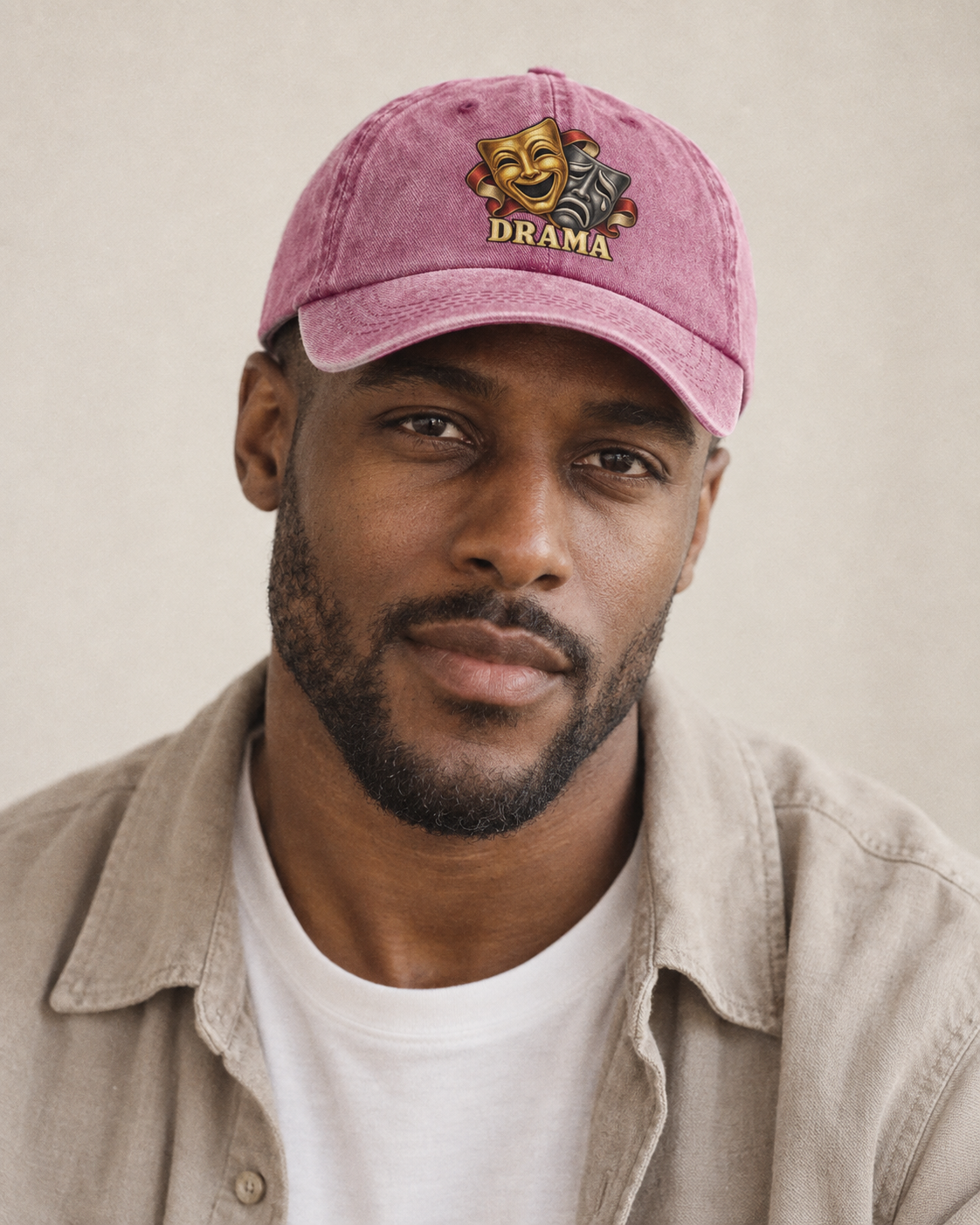 Model wearing the cap