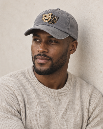 Model wearing the cap