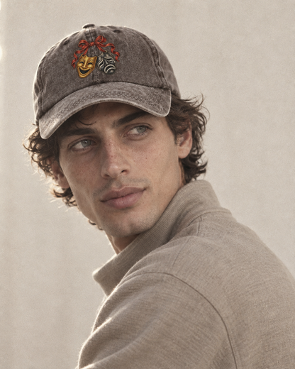 Model wearing the cap
