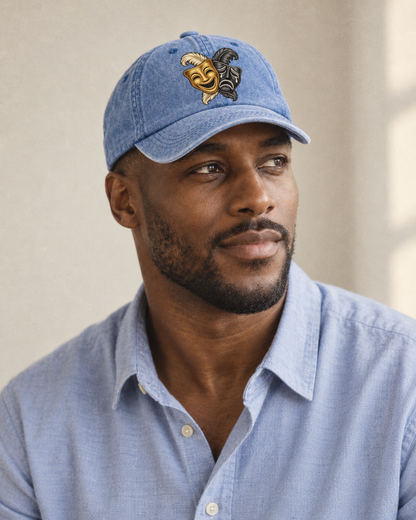 Model wearing the cap