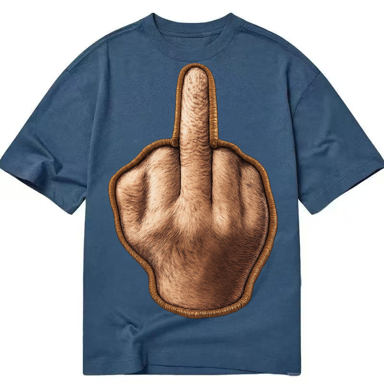 MIDDLE FINGER - hand gesture in skin tone , attitude - Classic T-shirt – Twilight