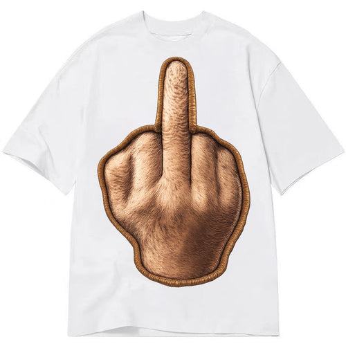 MIDDLE FINGER - hand gesture in skin tone , attitude - Classic T-shirt