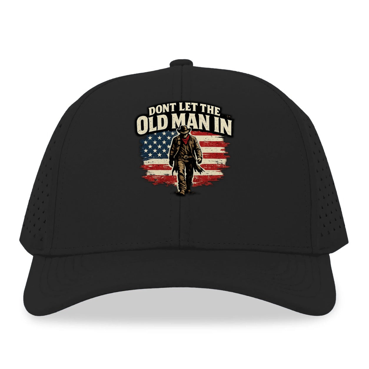 Dont Let The Old Man In Fast Dry Mesh Cap - Midnight Black