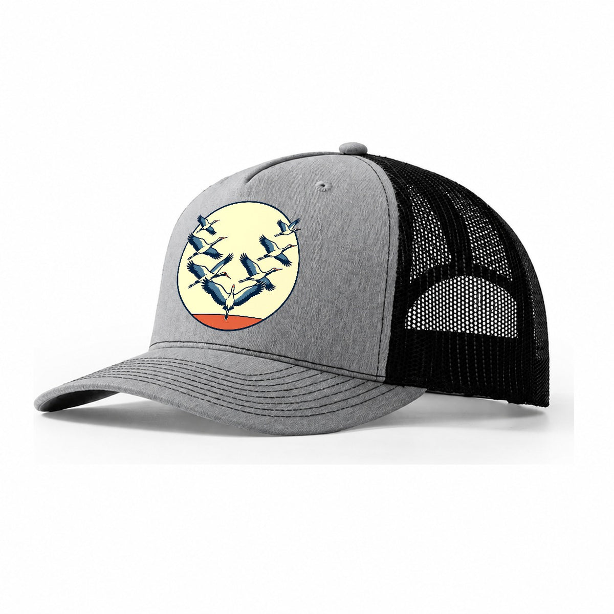 Migration Formation Birdwatching Trucker Hat – Sport Grey Black