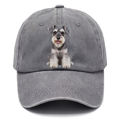 Miniature Schnauzer Sitting Top Breeds Classic Cap – Urban Haze