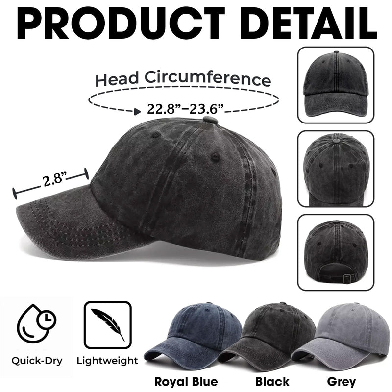 Personalized Grandma Cap - Custom Vintage Denim Hat