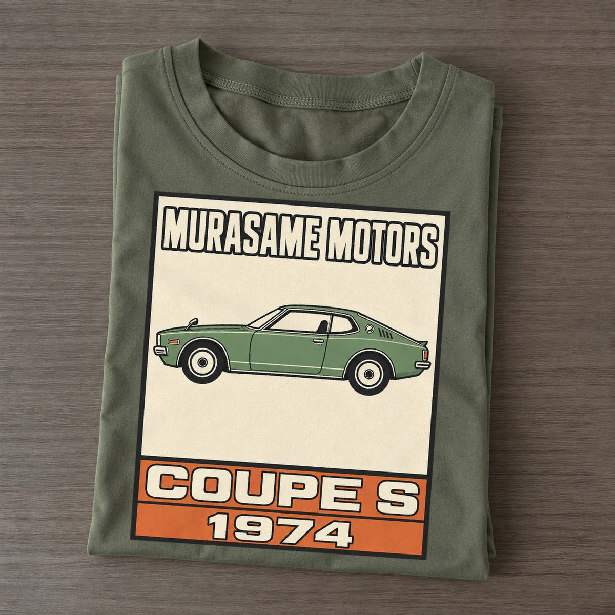 Murasame Coupe S Showa Speed Plates Classic T-shirt – Army Green