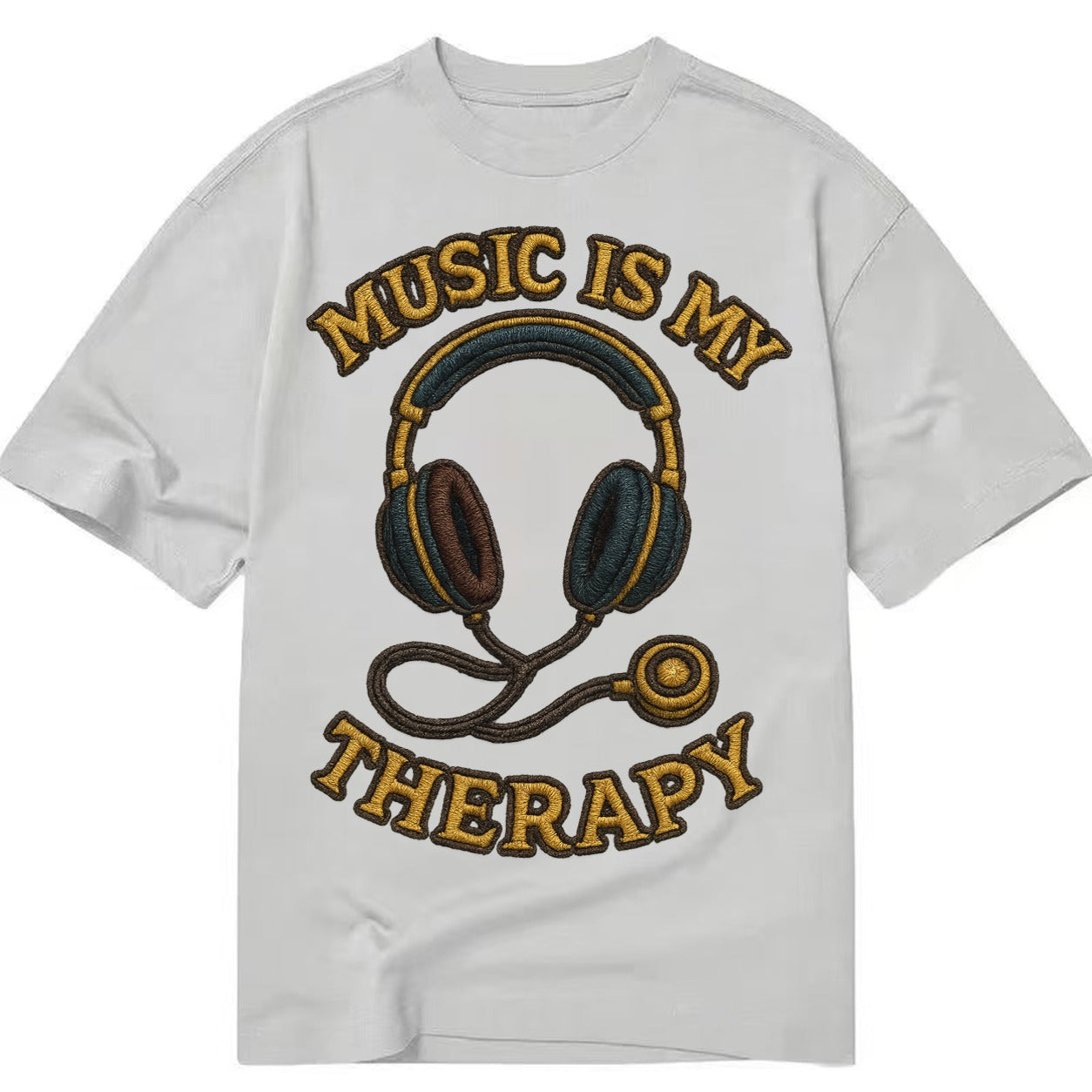 Music Is My Therapy  - Classic T-shirt – Grey