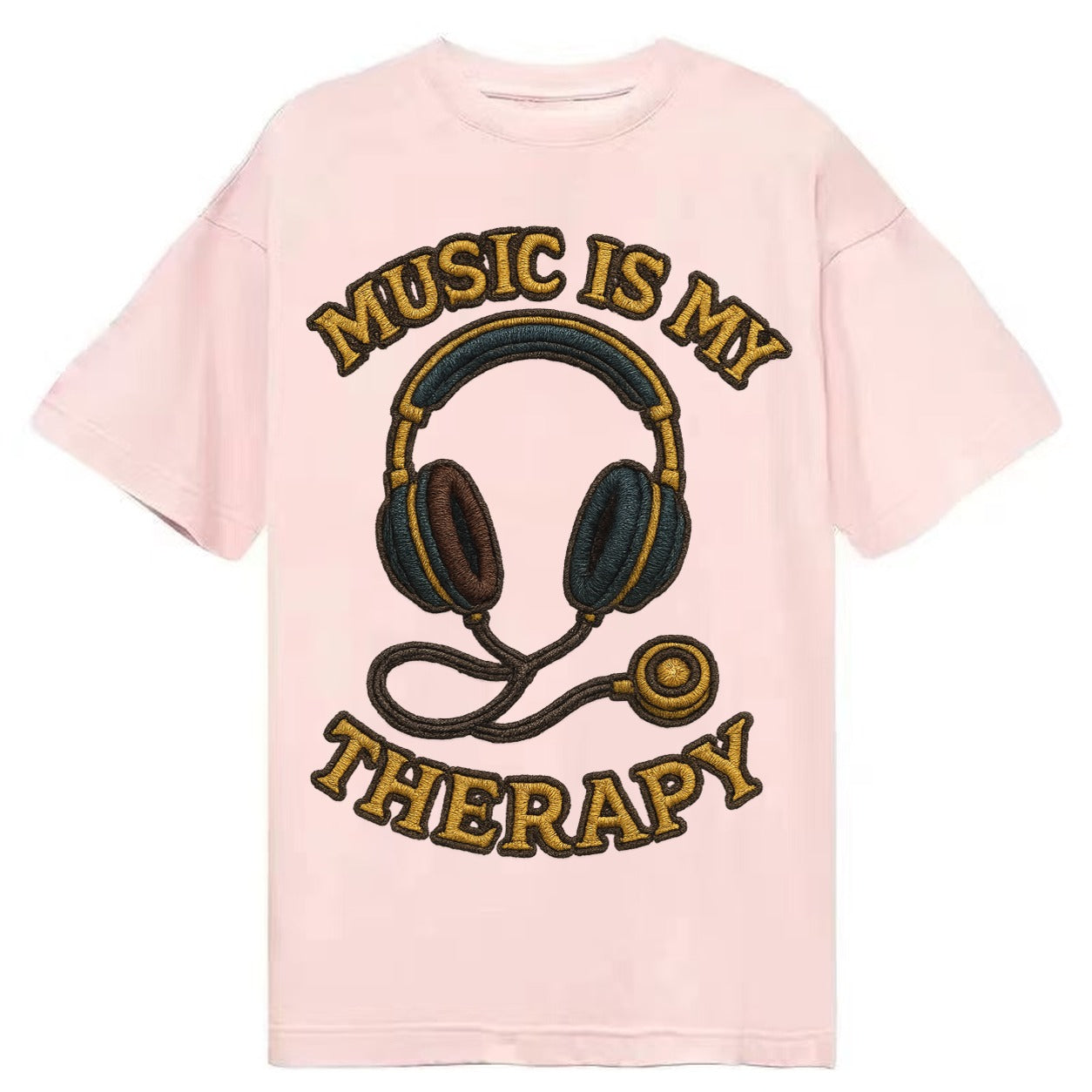 Music Is My Therapy  - Classic T-shirt – Pink