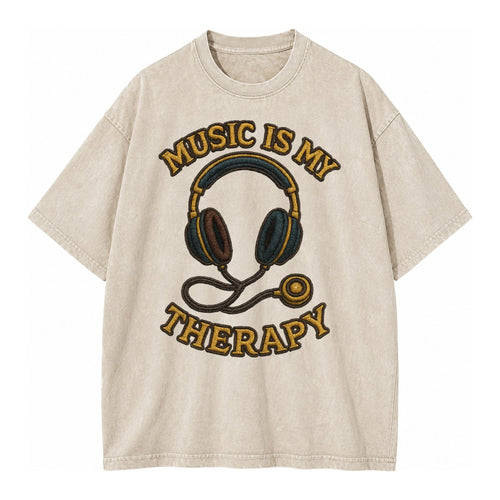 Music Is My Therapy  - Vintage T-shirt