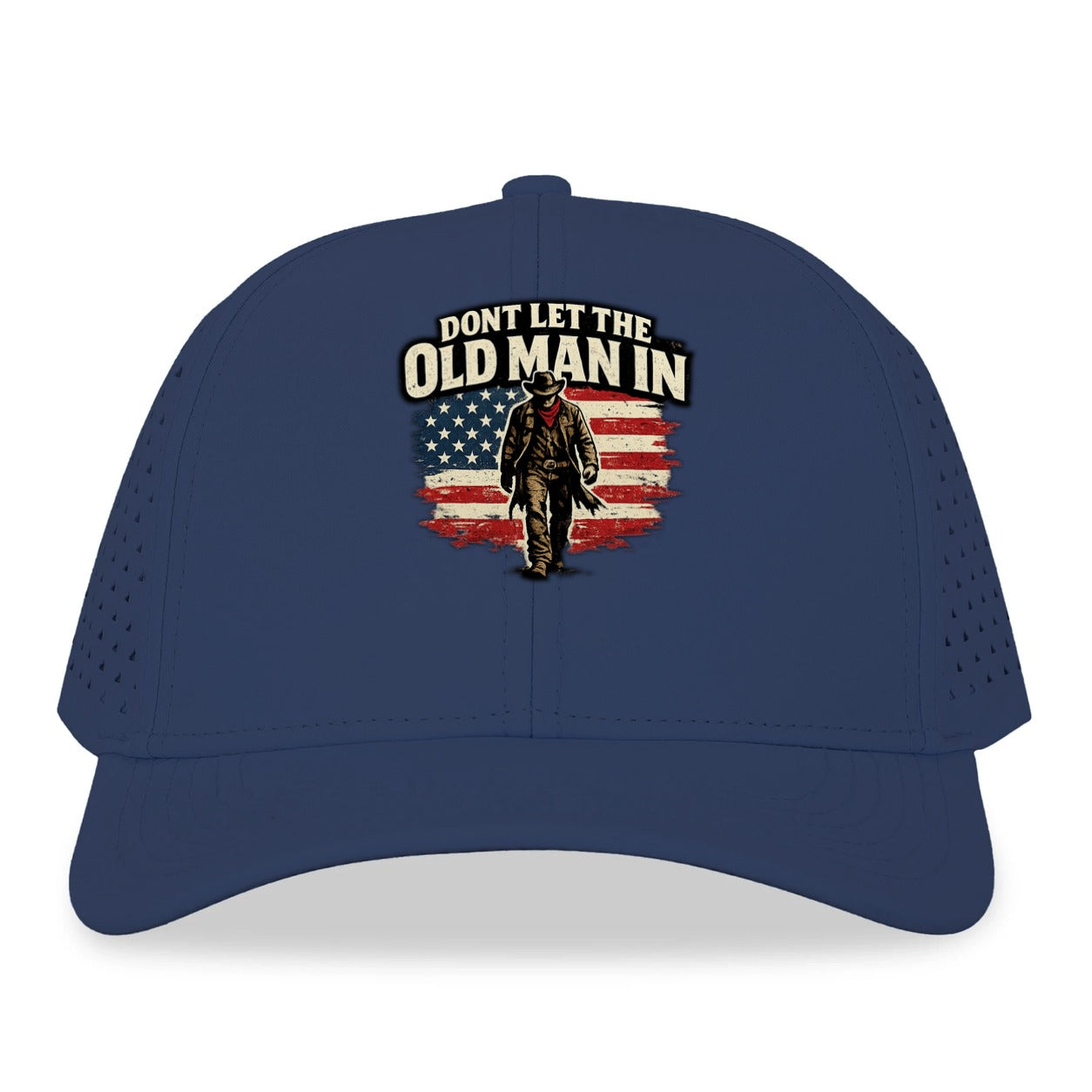 Dont Let The Old Man In Fast Dry Mesh Cap - Navy Blue
