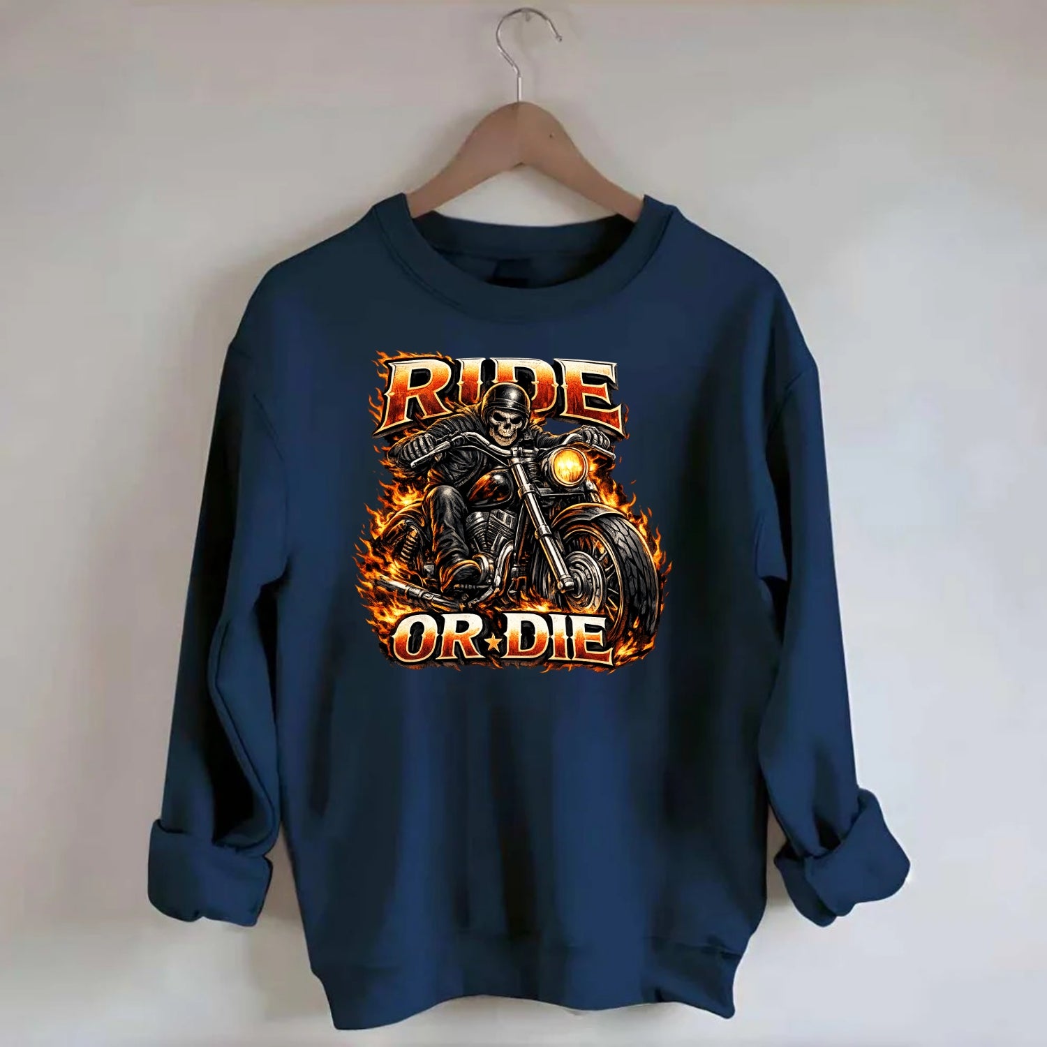 Ride Or Die - Crewneck Sweatshirt - navy