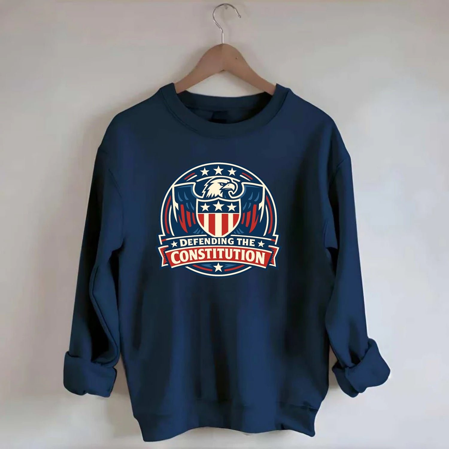 Defend Constitution - Crewneck Sweatshirt - navy