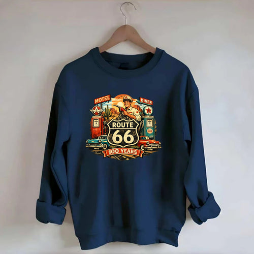 FILL ER UP | Vintage gas pumps | Flying A or Texaco style | Service station | - Crewneck Sweatshirt