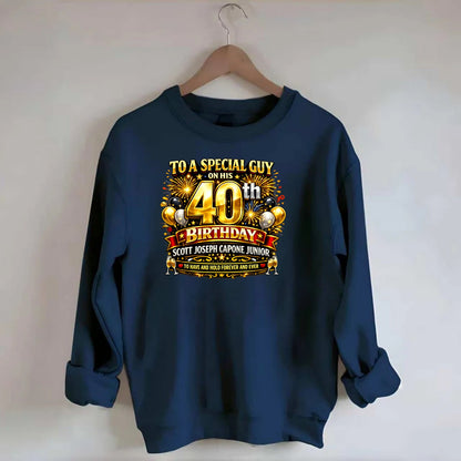 Special 40th Birthday - Crewneck Sweatshirt - navy