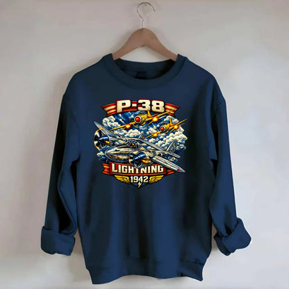 P 38 Lightning - Crewneck Sweatshirt - navy
