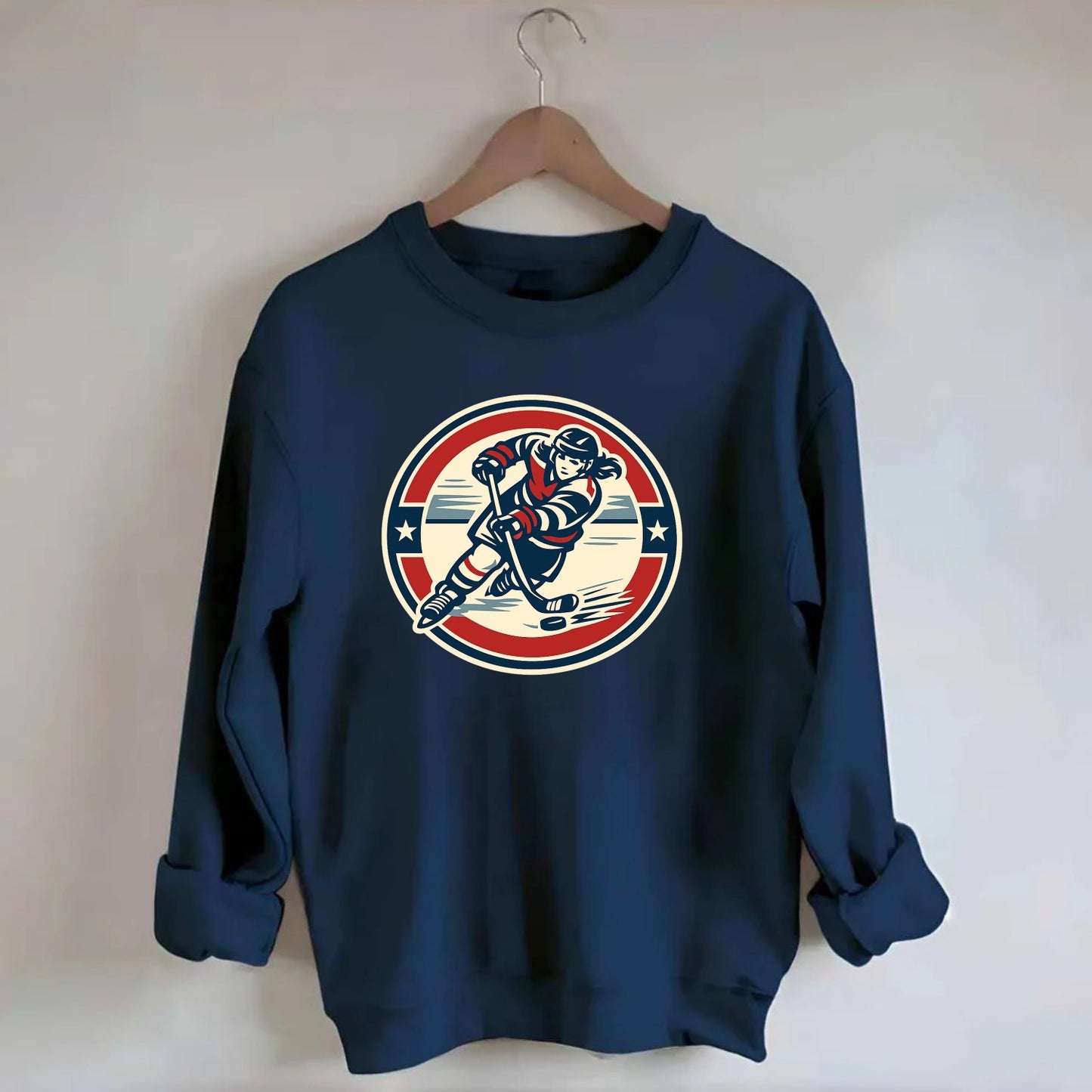 Fierce Ice Queen Emblem - Crewneck Sweatshirt - navy