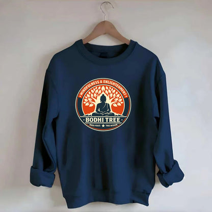 Zen Harmony Emblem - Crewneck Sweatshirt - navy