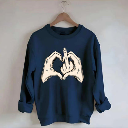 Love You Symbol - Crewneck Sweatshirt - navy