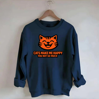 Feline Joy and Sassy Truths - Crewneck Sweatshirt - navy