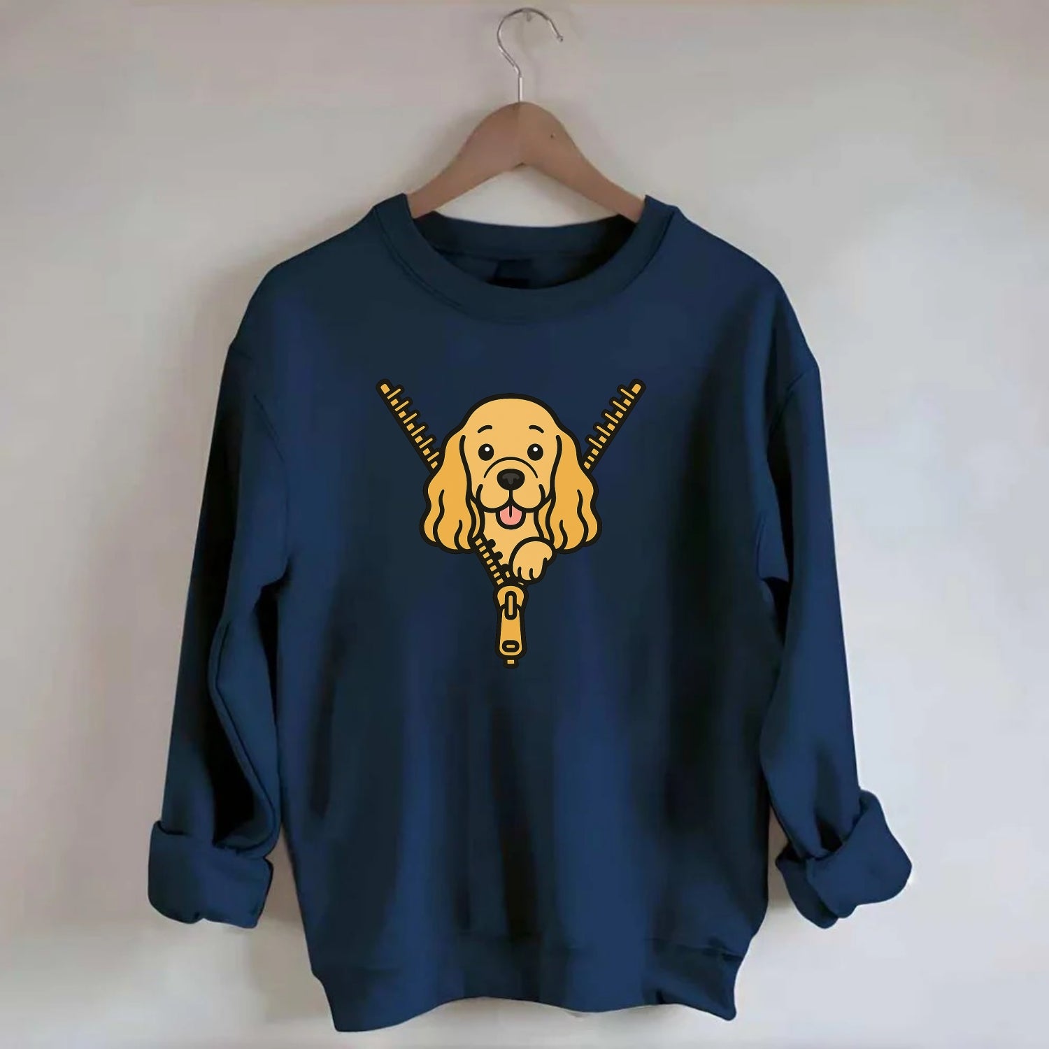 Cocker Spaniel - Crewneck Sweatshirt - navy