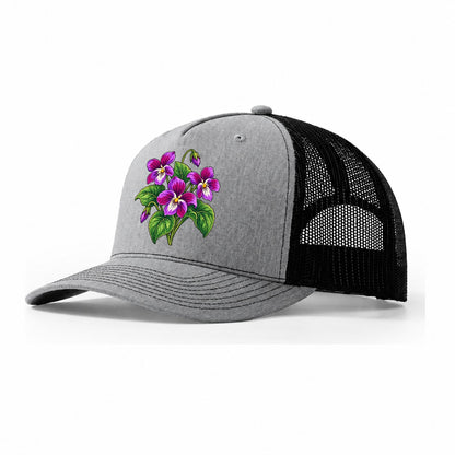 New Brunswick Purple Violet Canada Cultural Icons Trucker Hat – Sport Grey Black