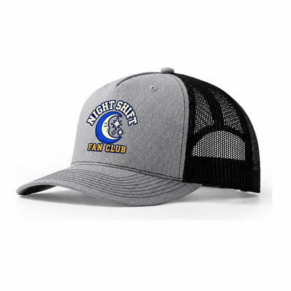 Night Shift Fan Club Trucker Hat – Sport Grey Black