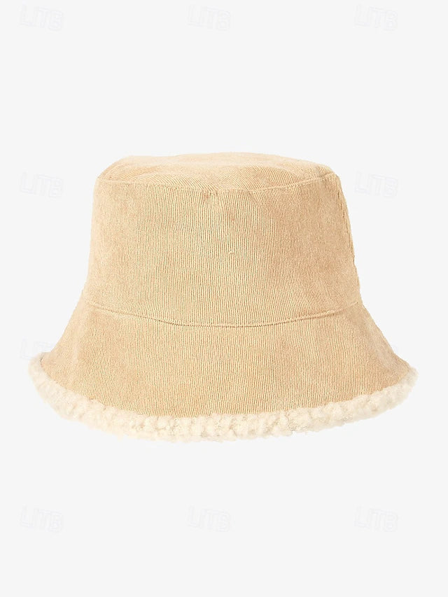 Premium Material: Made of corduroy with sherpa trim, offering a soft touch and durable wear.