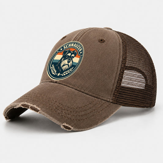 Noble Schnauzer Emblem 00e2f7ecb7d9 1770539386634 Washed Trucker Hat – Coffee