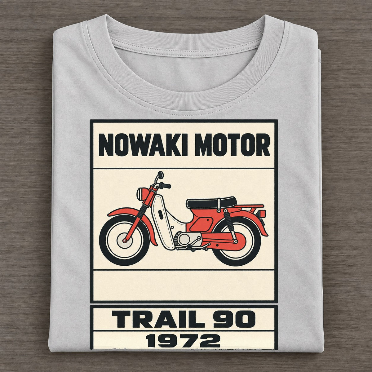 Nozomi Trail 90 Showa Speed Plates Classic T-shirt – Grey