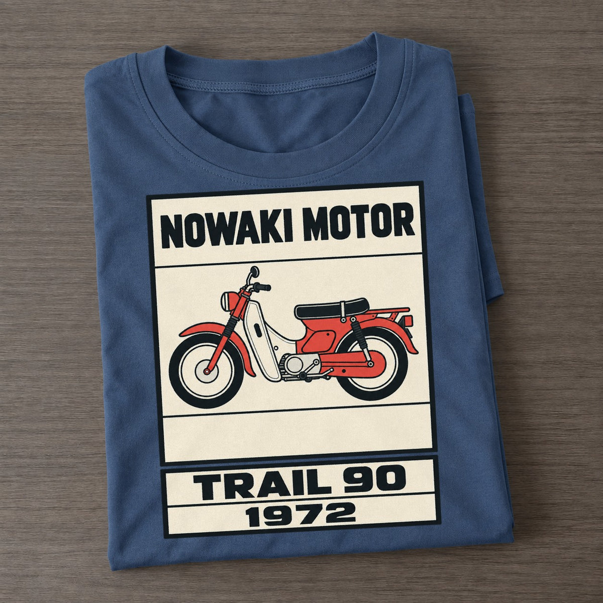 Nozomi Trail 90 Showa Speed Plates Classic T-shirt – Twilight Navy