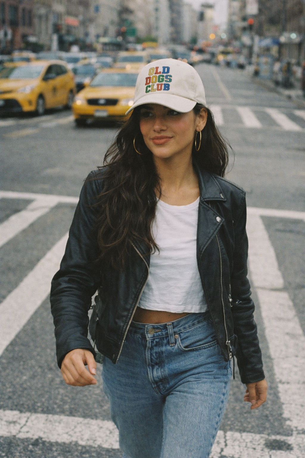 Model wearing Old Dogs Club Baseball Cap