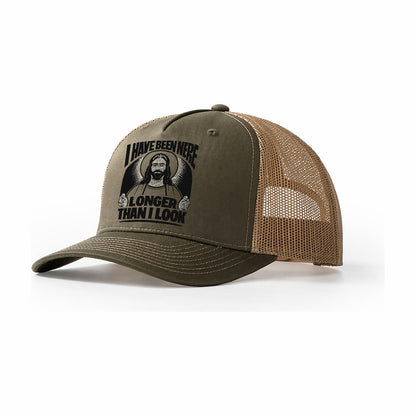 Ancient Saint Trucker Hat – Olive Khaki