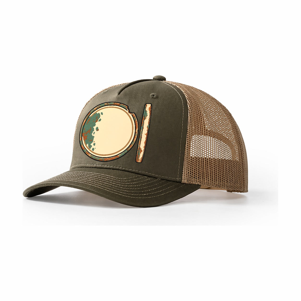 One Blank Disc Treasure Hunting Trucker Hat – Olive Khaki