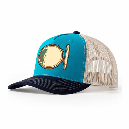 One Blank Disc Treasure Hunting Trucker Hat – Teal Navy