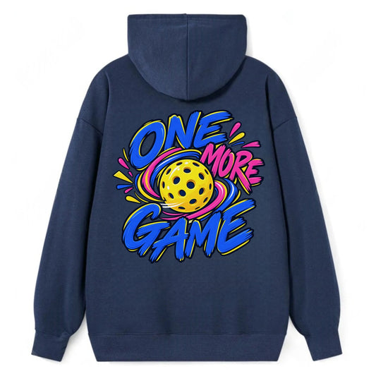 One More Game Pickleball Life Classic Pullover Hoodie – Navy