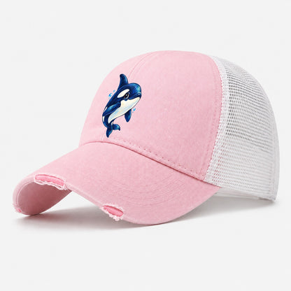 Orca Three Quarter Glide Sea Sprite Washed Trucker Hat – Light Pink