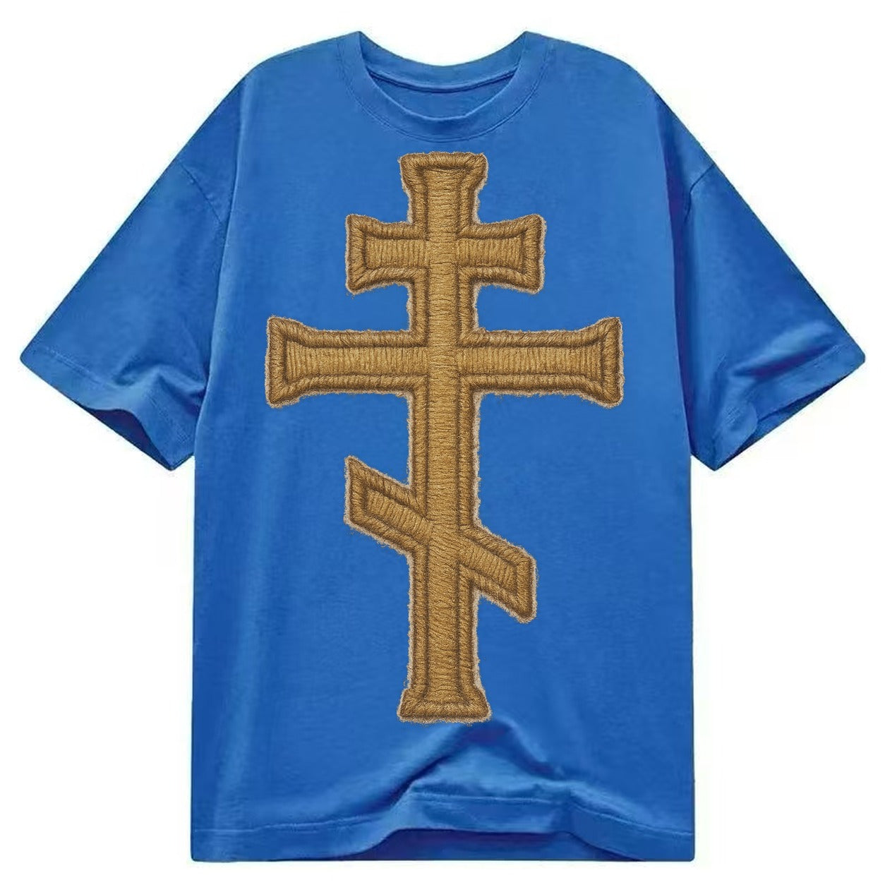 Orthodox Cross  - Classic T-shirt – Blue