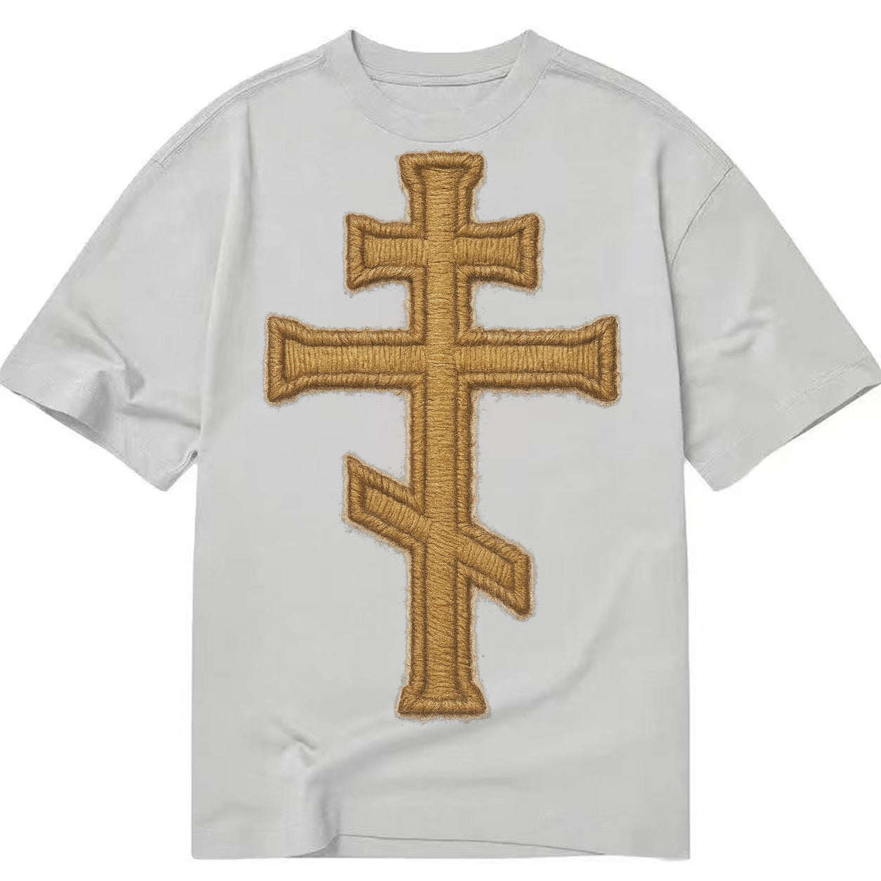 Orthodox Cross  - Classic T-shirt – Grey
