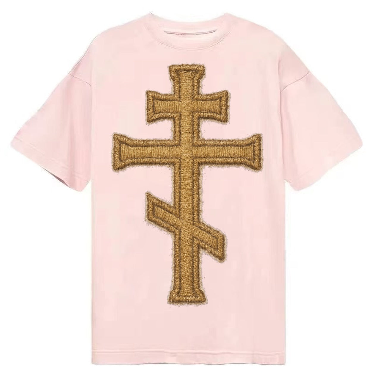 Orthodox Cross  - Classic T-shirt – Pink