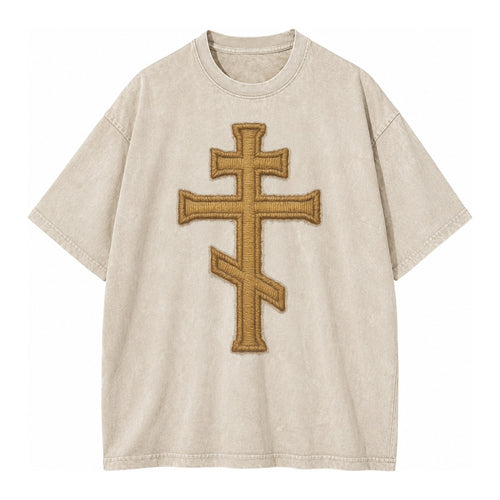 Orthodox Cross  - Vintage T-shirt